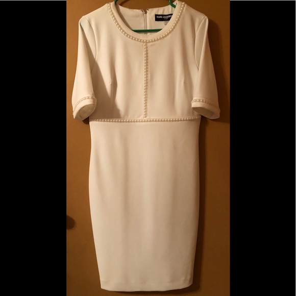 Karl Lagerfeld Sheath Pearl Dress - Picture 1 of 5